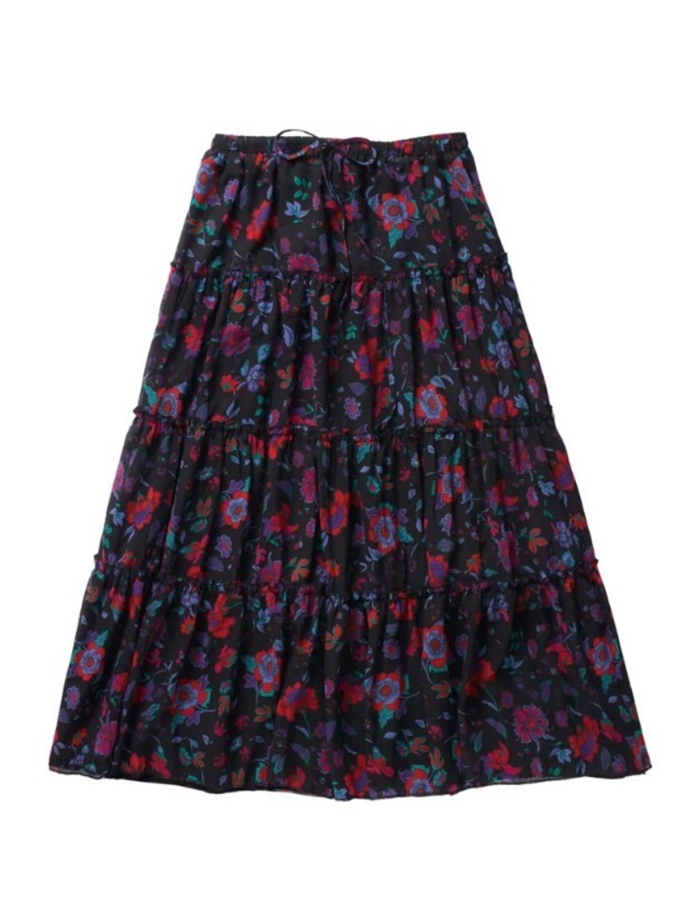 Zaikamoya Olivia Skirt in Purple Flower